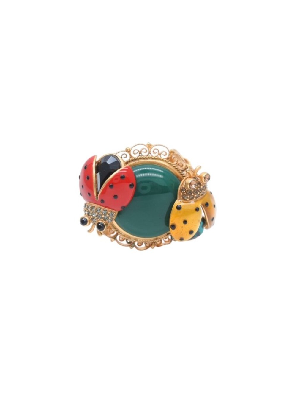 Dolce & Gabbana Brass Ring Ladybug 13.5